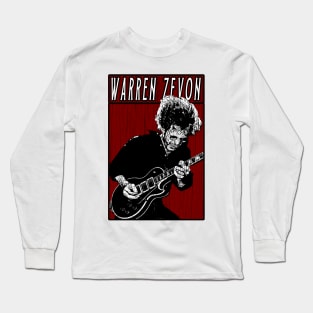 Retro Vintage Warren Zevon Long Sleeve T-Shirt